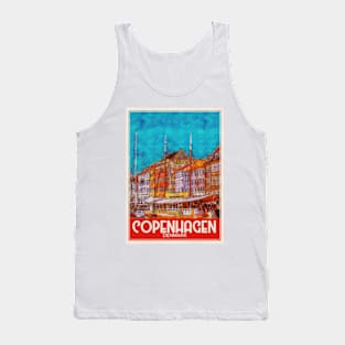 Copenhagen Denmark Travel Art Tank Top